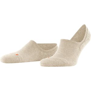 FALKE Keep Warm anatomische pluche zool merinowol footies unisex beige - Maat 42-43