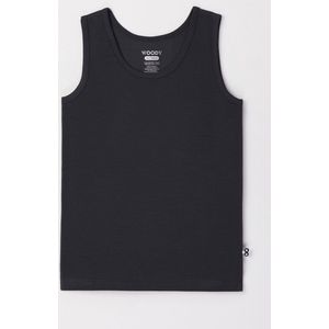Woody - Jongens Singlet - Antraciet - 3 jaar