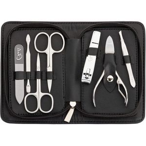 Manicure Pedicure Set 7-delig - RVS Nagel Set met Glazen Nagelvijl, Nagelschaar, Nagelknipper, Nageltang en meer