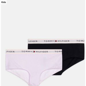 TH - Duopack Meisjes Hipsters - Roze Gestreept/Donkerblauw - 14/16 jaar