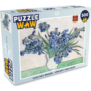 Puzzel Vaas met Irissen - Vincent van Gogh - Legpuzzel - Puzzel 500 stukjes