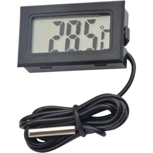 S4D® - Digitale Thermometer - Nauwkeurig Temperatuur Meten - Multifunctioneel - Met Meetsonde 1 Meter - Zwart