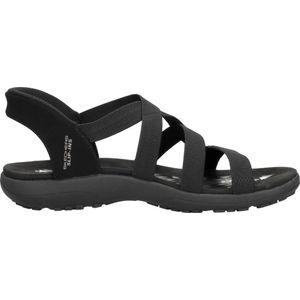 Skechers Slip-Ins Sandalen Plat - zwart - Maat 40