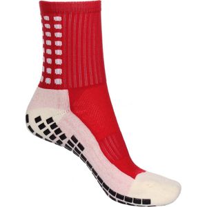 Scoby - Sportsokken met Grip - Gripsokken - Anti-slip Sokken - Ondersteunend - Sportsokken - Support Socks - Maat 39/45 - Rood/Geel