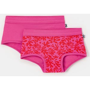 Woody 2 boxers meisjes – fuchsia - koraal - 251-10-SHD-Z/027 - maat 128