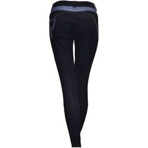 QHP Rijbroek Claire Kunstleder Zitvlak Navy - 34