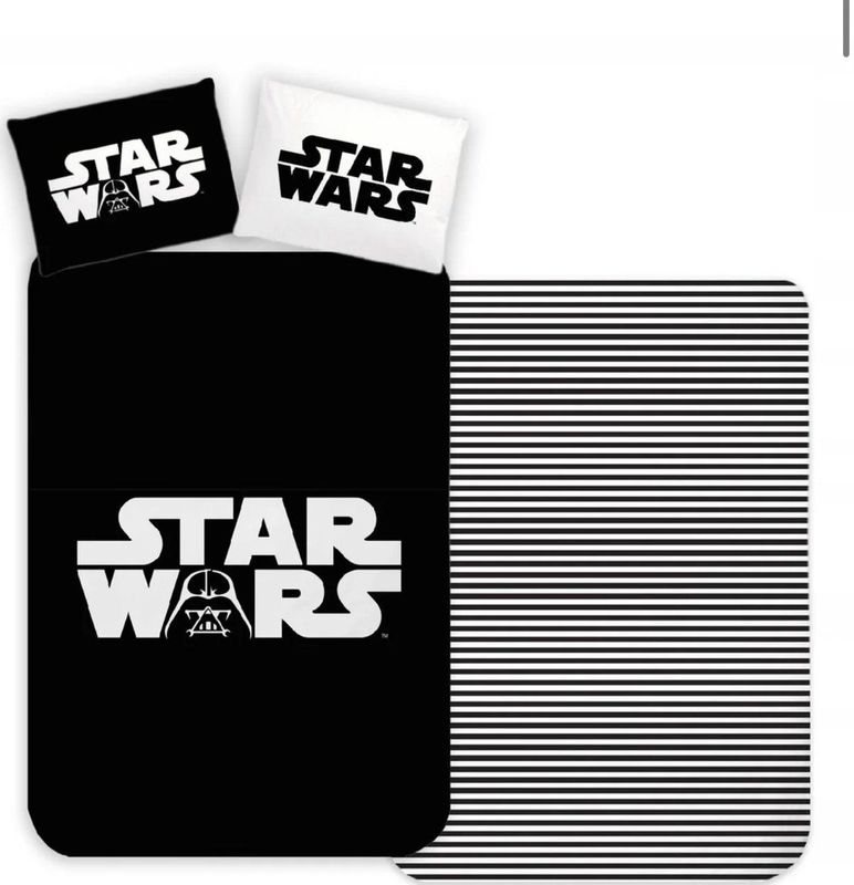 Star Wars - Dekbedovertrek - 140 x 200 cm - Zwart