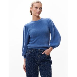 Catwalk Junkie - Fuzzy Puff Sleeve Knit - Gebreide Trui - 3/4 Mouwen