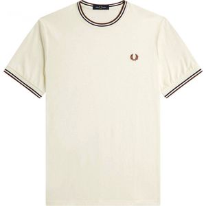 Fred Perry - Twin Tipped T-Shirt - Beige T-Shirt -M