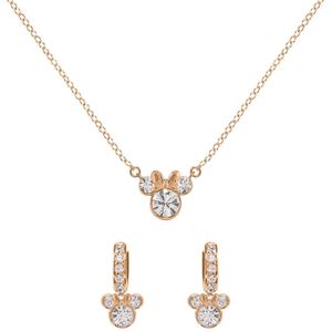 Disney - Minnie Mouse - Oorbellen - Roségoud - Met Helder Zirkonia