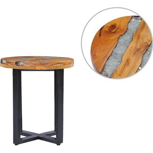 vidaXL Salontafel 40x45 cm massief teakhout Salontafel - Houten Salontafel - Teakhouten Salontafel - Mangoholzen Salontafel - Vintage Salontafel
