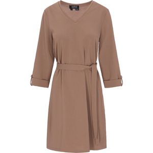 Usha - V-hals Mini-jurk - Driekwart Mouwen - Classic Look Collectie