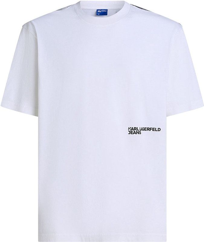 Karl Lagerfeld - Face Relaxed Fit - T-shirt - Wit