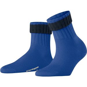 Burlington Plymouth eenkleurig wol sokken dames blauw - maat 36-41