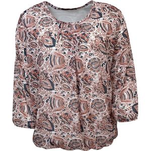 Pink Lady dames blouse - blouse dames LM - M103 - rood print - maat M