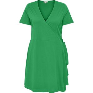 ONLY CARMAKOMA CARAPRIL S/S WRAP DRESS JRS Dames Jurk - Maat L-50/52