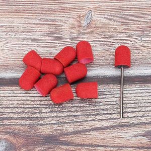 HTML Nail Drill Kit Slipper Cap for Manicure Pedicure - Home Salon Use - 10 x 15mm (4#) .