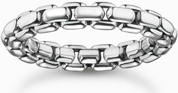 Thomas Sabo - TR2502-637-21 - Ring - Gerecycled Zilver - Gezwarte Textuur