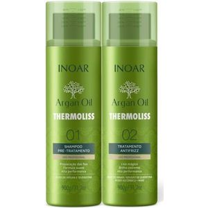 Inoar Argan Oil Thermoliss Keratine behandeling ( Complete behandeling | 2 x 900 GR)