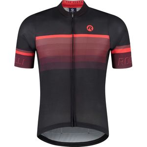 Rogelli Hero II Fietsshirt - Korte Mouwen - Heren - Rood, Bordeaux, Zwart - Maat XL