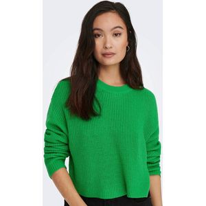 Only ONLMALAVI LS CROPPED PULL KNIT - Green Green