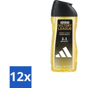 Adidas Shower Gel Victory League 250 ml - Voordeelverpakking - 12 stuks