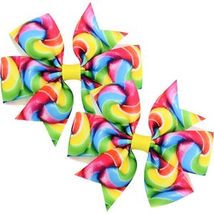Haarspeld / Haarstrik - Carnaval Swirl | Set van 2 Stuks | Clipsluiting - 8 cm | Fashion Favorite