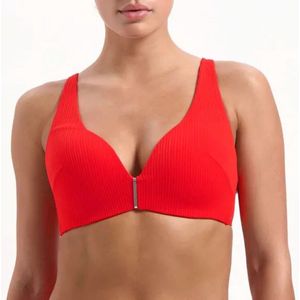 Beachlife Bikinitop - Fiery Red - Maat 75B