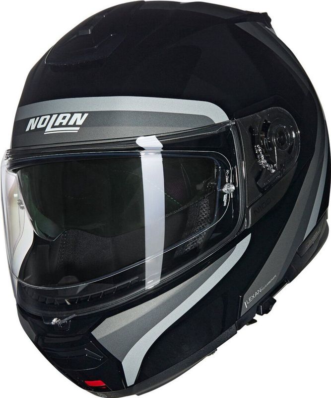 Nolan N100-6 Assoluto - Integraalhelm - Glans Zwart / Zilver / Wit - Polycarbonaat