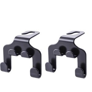 2-pack auto achterbank hoofdsteunhaken voor portemonnee, boodschappentas, handtas, hoed