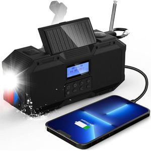 DailySupplies® Bouwradio met Accu - Noodradio - DAB