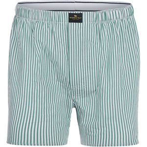 Steppin' Out Boxershort Streep Poplin Groen - Maat S - Heren