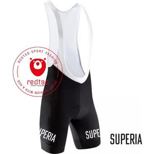 Retro Wielerbroek Solo Superia - REDTED - Zwart - S