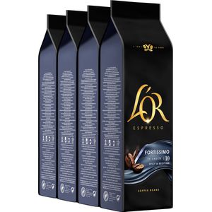L'OR Espresso Fortissimo Koffiebonen - Intensiteit 10/12 - 4 x 500 gram
