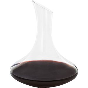Krumble Decanteer karaf met smalle hals - Karaf - Schenkkan - Glazen karaf - Decanteren - Wijnschenker - Rode wijn - Wijnkan - Kan - Wijnkaraf - Glas - 1.5 Liter - Transparant - 21,5 x 22 cm (dxh)