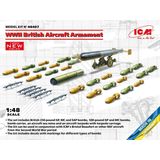 1:48 ICM 48407 WWII British Aircraft Armament Plastic Modelbouwpakket