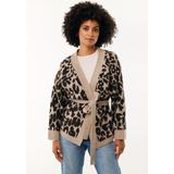 MEXX Kimono  beige / donkerbruin