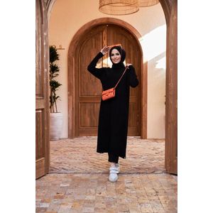 Tuniek jurk lang | Zwart