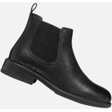 Geox - Catria - Enkellaarsjes - Zwart - Leren