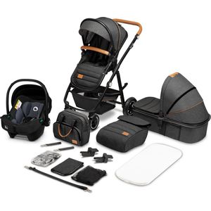 Lionelo Amber 3in1 - Kinderwagen - XXL SET - incl. autostoel - 0-22kg