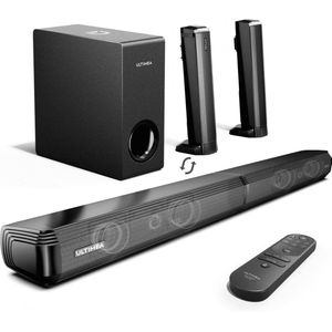 Stemily Soundbar - Met Subwoofer - Multi-Monteerbaar - 200W - Bluetooth 5.3 - Verstelbare Bas - Met Afstandbediening