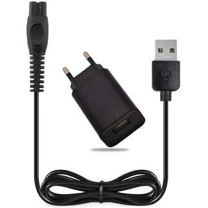Vervangende Adapter + USB-kabel geschikt voor Philips CP1788 – 5V 1A – 1m – Geschikt voor OneBlade, Trimmers en Scheerapparaten - Wereldwijde spanning (100-240V)