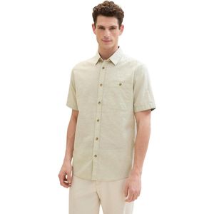 Tom Tailor Overhemd Katoenen Overhemd Met Korte Mouwen 1042351xx10 34610 Mannen Maat - L
