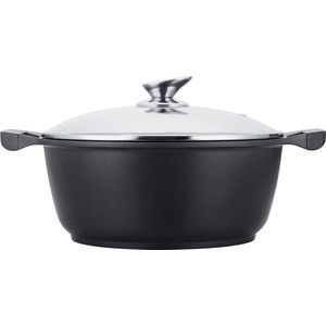 Luxe Swiss Pan - Braadpan - Soeppan - Ø 28 cm - 5.7 Liter - Inductie - Keramisch