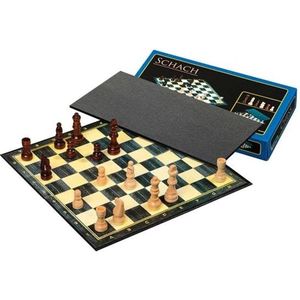 Optimale Schaakset - Inklapbaar speelbord, esdoorn speelstukken - Geschikt voor 2 spelers - Voor alle niveaus