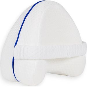 Sleeptight Kniekussen voor in Bed - Zijslaapkussen - Beenkussen - Kniekussen Orthopedisch voor Zijslapers - met Band - 25 cm