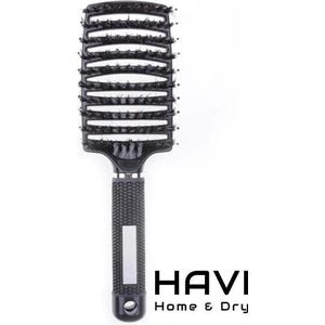 Merkloos - Detangle Hair Brush - Haarborstel Zwart - Ontwarren - Hoofdhuid Massage - Verbetering Haargroei