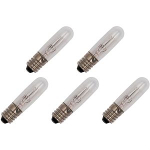 Miniatuur Signaallamp E10 - 230V - 3W - Dimbaar - 2500K - 5 stuks - T10 Gloeilamp Ø10mm - 40mm