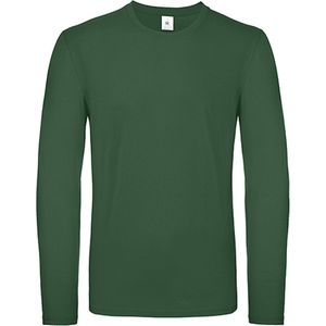 Herenshirt 'E150' met lange mouw B&C Collectie Flesgroen maat L