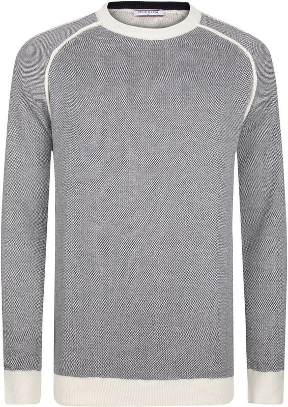 Felix Hardy - Ronde Hals Trui - Ecru - %100 Katoen - Heren - XL